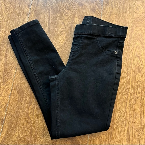 Justice Black Denim PullOn Mid Rise leggings Pants kids size 12 plus - Picture 9 of 9